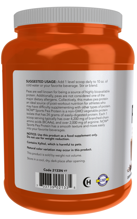 Now Sports- Pea Protein Creamy Chocolate Powder (Original)