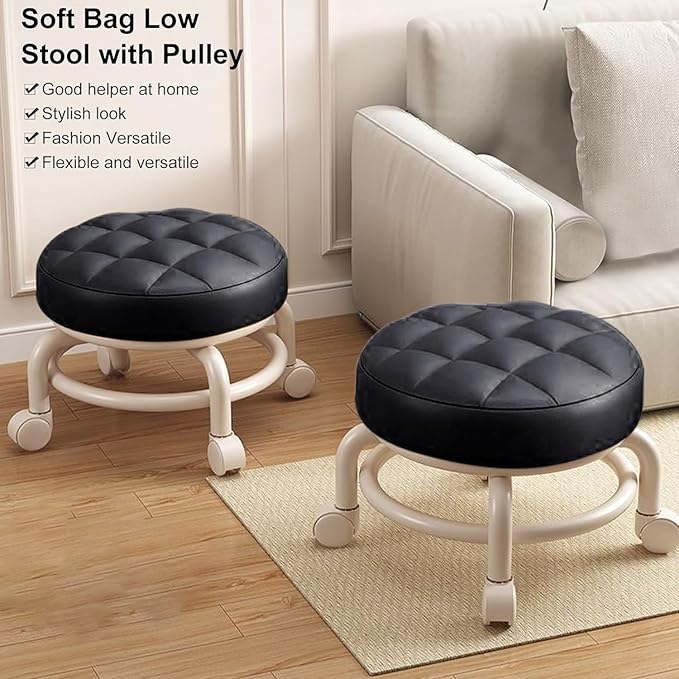 Movable Roller Seat Stool