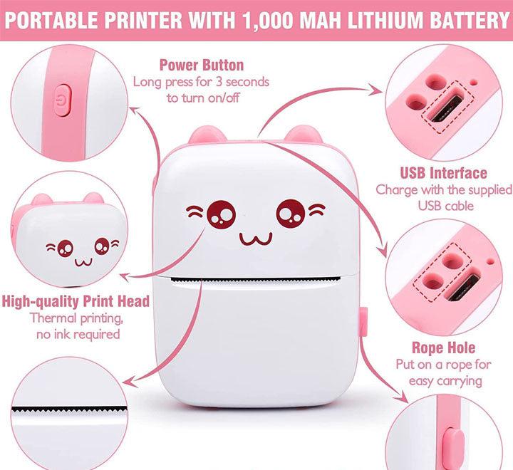 Portable Mini Pocket Printer BT Thermal Printer 41.00 AED